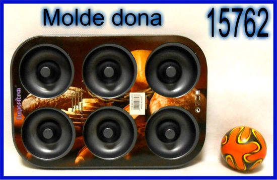 Imagen de MOLDE P/MINI 6 DONA  ANTIHADERENTE 27 CM X 18.5 CM 3.26
